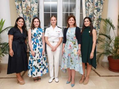 Encuentro entre Princesa Leonor de Borbón y Raquel Peña