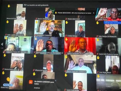 Leonel juramenta en asamblea virtual a nueva Dirección Central de FP